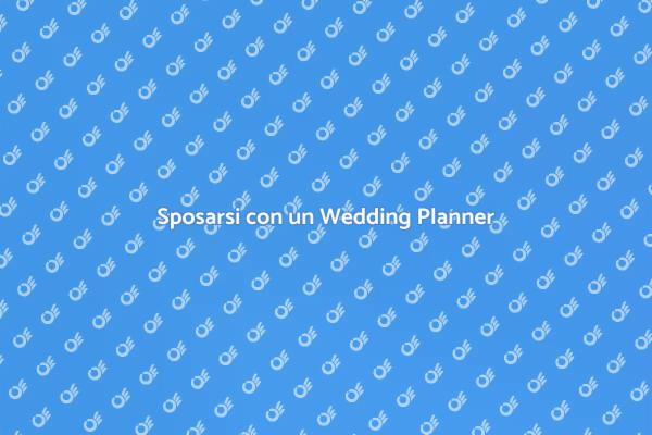 Pianifica il tuo Matrimonio con Esperti