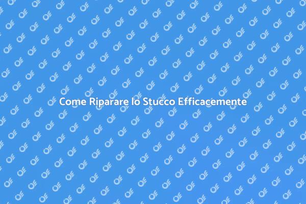 Ripara il tuo Stucco con Facilità