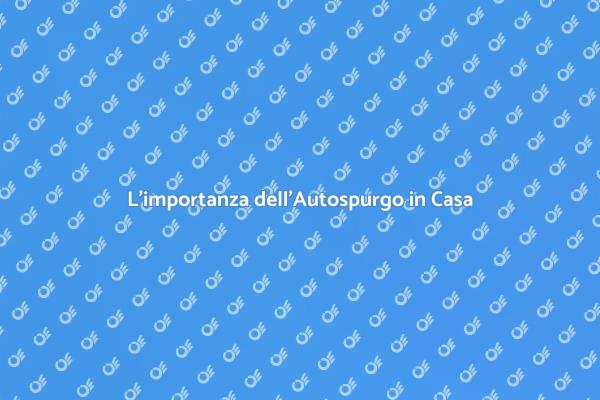 Autospurgo: Fondamentale per la Casa