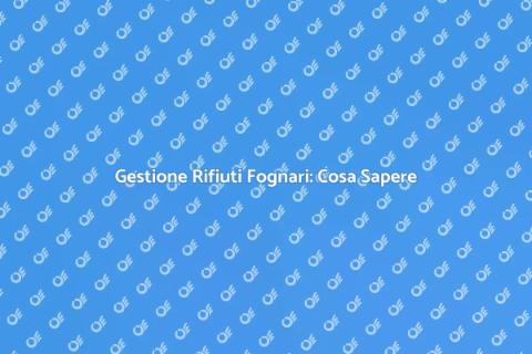 Riparazione Rifiuti Fognari: Guida Pratica