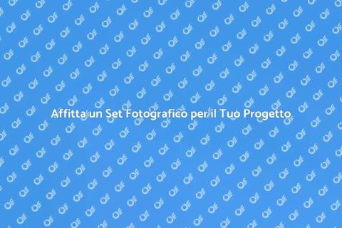 Noleggiare un Set Fotografico Facile