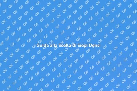 Piante da Siepe ad Alta Densità