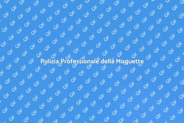 Mantieni la Tua Moquette Sempre Pulita