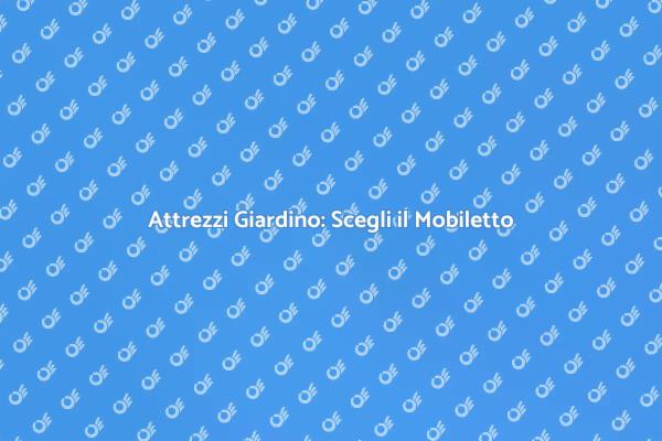 Mobiletto per Attrezzi: Stile e Funzionalità