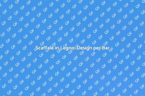 Scaffale in Legno per Arredamento Bar