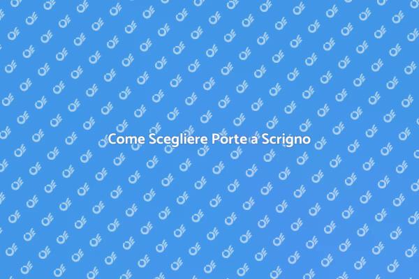 Ottimizza gli Spazi con Porte a Scrigno