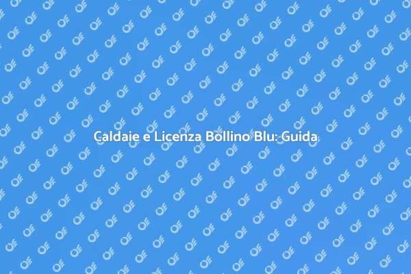 Sicurezza Caldaie: Licenza Bollino Blu