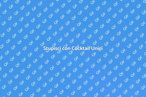 Sorprendi i Tuoi Ospiti con Drink Speciali