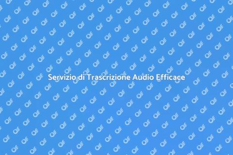 Trascrizione Audio: Servizio Essenziale
