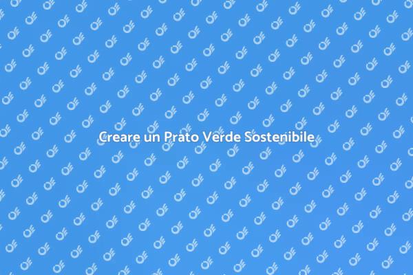 Prato Eco-Friendly: Bellezza e Sostenibilità