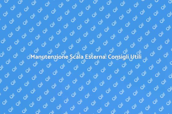 Riparazione Scale Esterne: Sicurezza e Design