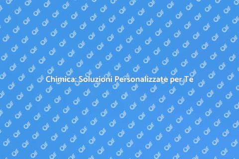 Consulenza Avanzata in Chimica