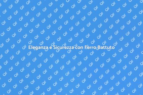 Recinzione in Ferro Battuto Elegante