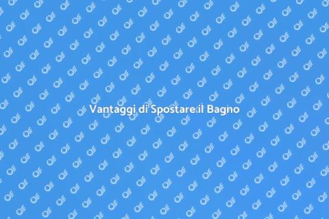 Spostare il Bagno al Piano Superiore