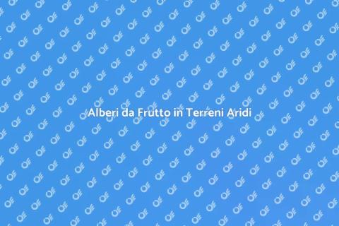 Piantare Alberi da Frutto