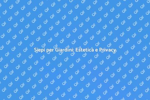 Piantare Siepi per Delimitare Giardini