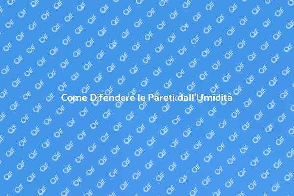 Combatti l'Umidità nelle Pareti!