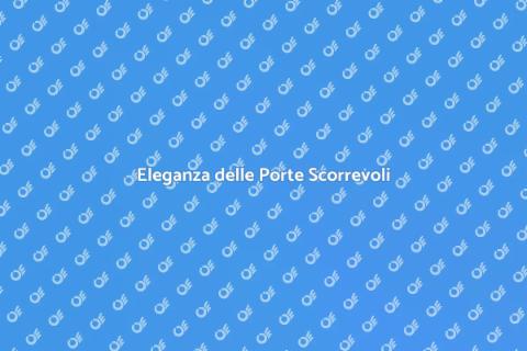 Porta Scorrevole con Maniglie Integrate