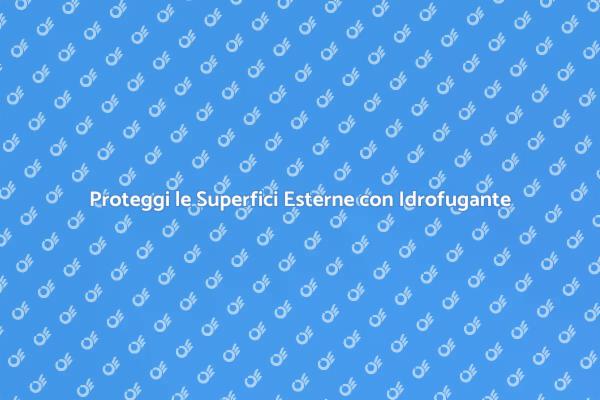 L'Importanza dell'Idrofugante Esterno