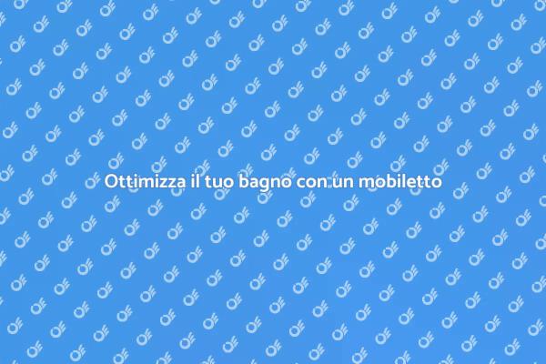 Mobiletto a colonna per il bagno ideale