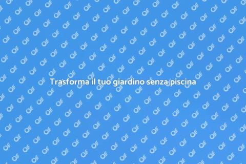 Rimuovere piscina per nuovi spazi