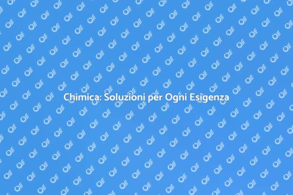 Scopri la Chimica per Risolvere Problemi