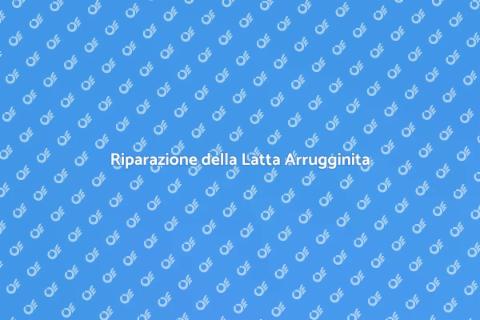 Riparare Latta Arrugginita sul Tetto
