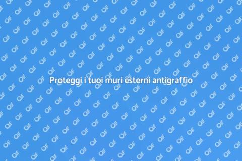 Pittura muri esterni antigraffio