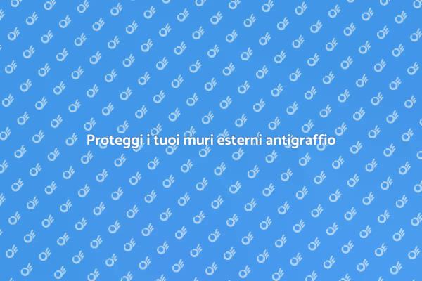 Innovazione: pittura antigraffio esterni