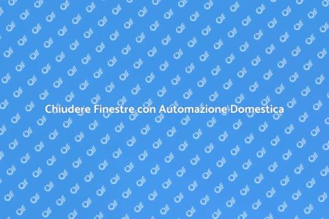 Automazione Finestre per Casa Intelligente