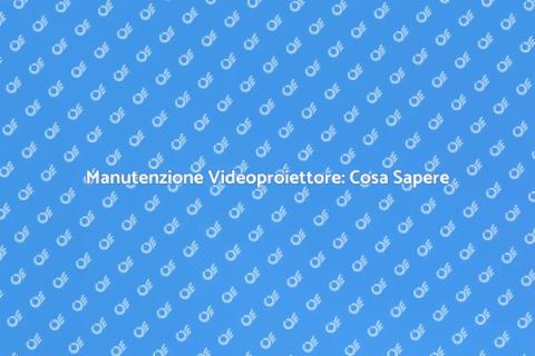 Riparazione Videoproiettore: Guida Pratica