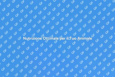 Consulenza Alimentazione Animali Domestici