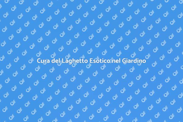 Manutenzione di Laghetti Esotici