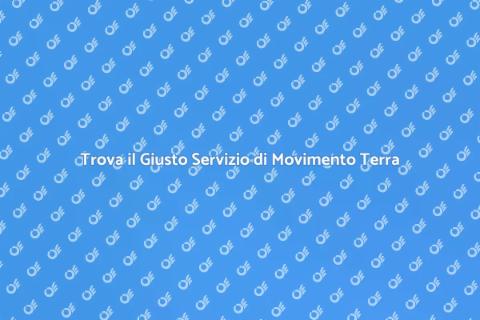 Servizio di Movimento Terra Efficiente