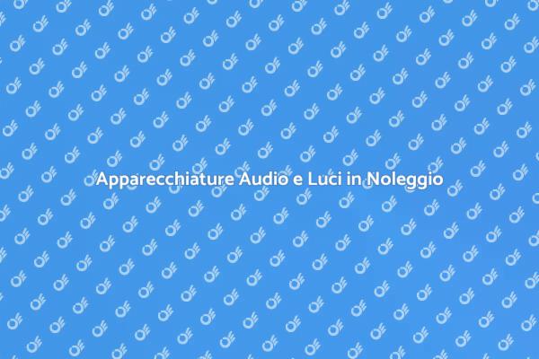 Crea Atmosfere Magiche con il Noleggio