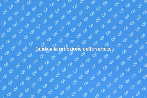 Rimozione vernice: preparazione essenziale