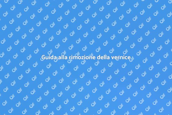 Preparazione efficace per rimuovere vernice