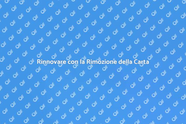 Rimuovi la Carta e Rinnova i Tuoi Spazi
