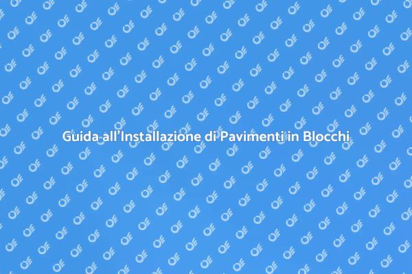 Installazione di Pavimenti in Blocchi e Travi