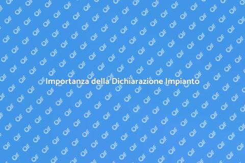 Dichiarazione Rispondenza Impianto Termico