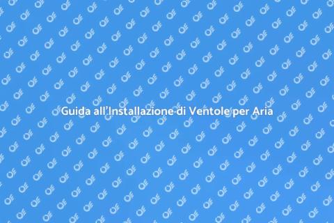 Ventola per Aria Pulita in Casa