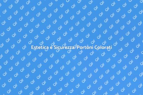 Portone Sezionale Colorato per Casa