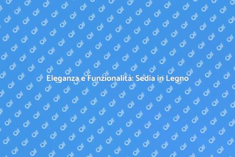 Sedia Pieghevole in Legno per Bar
