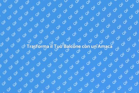 Amaca da Balcone in Tessuto