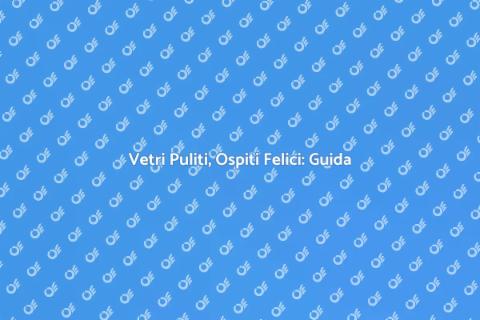 Pulizia Vetri per Strutture Ricettive