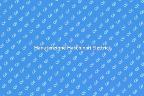 Riparazione Macchinari Elettrici