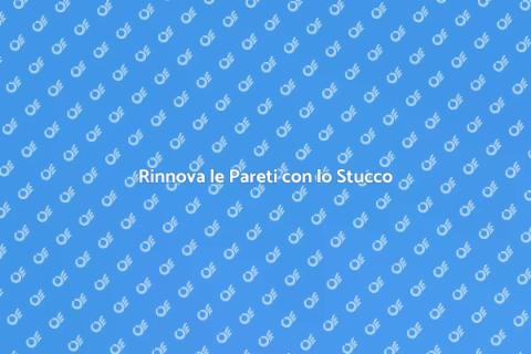 Stucco per Rifinire le Pareti