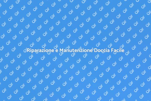 Manutenzione Efficiente della Doccia