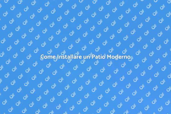 Installazione di un Patio Elegante