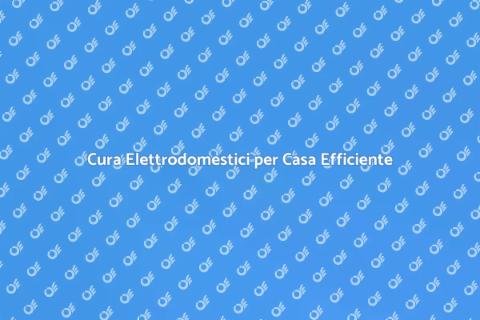 Manutenzione Elettrodomestici Efficiente